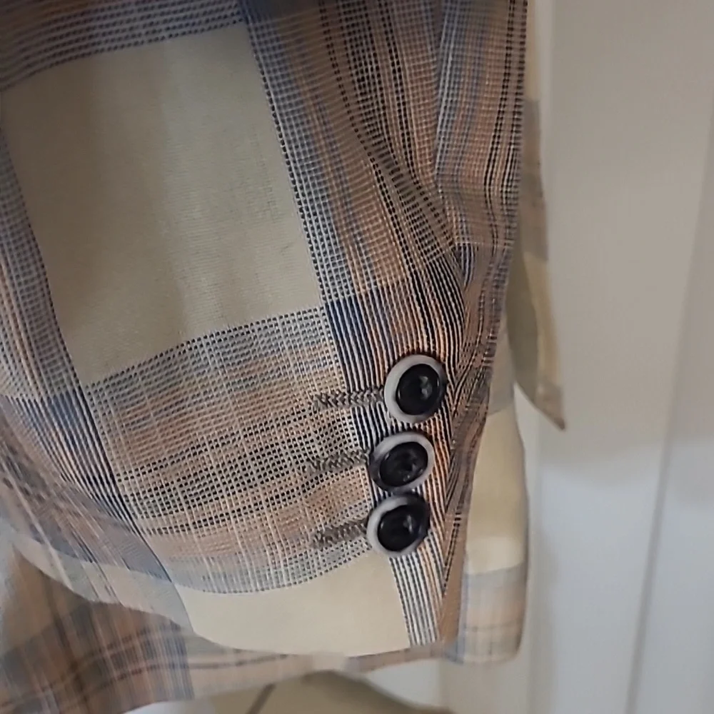 Vtg. Men's Givinchy Plaid Blazer
